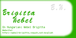 brigitta webel business card